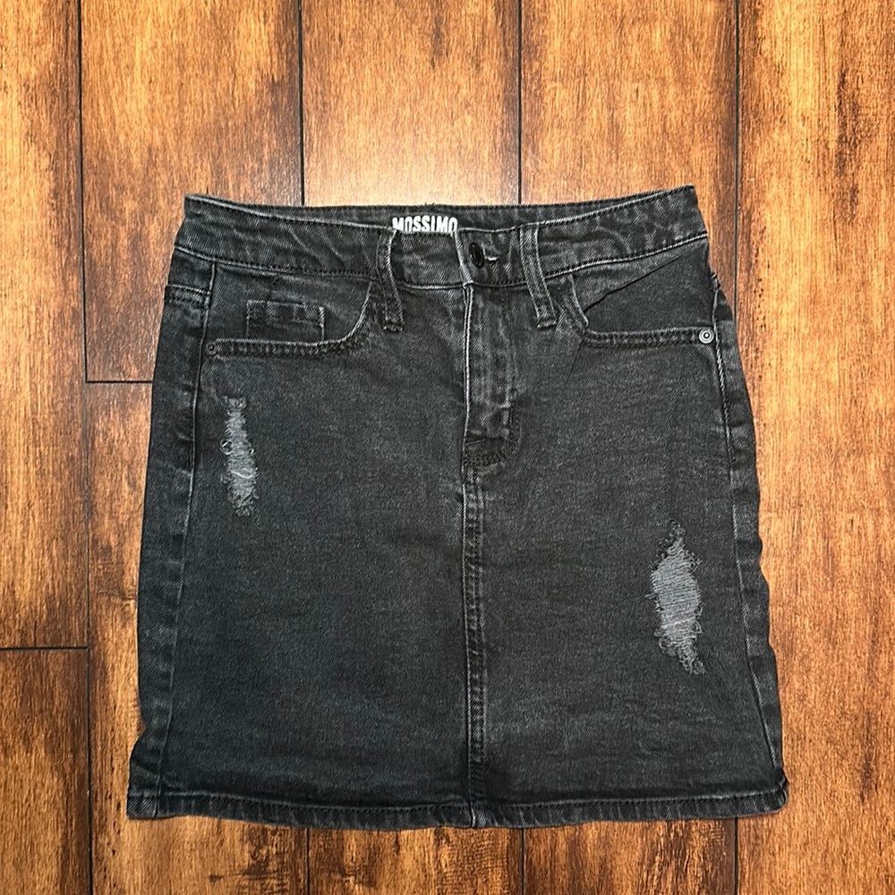 Jean mini skirt